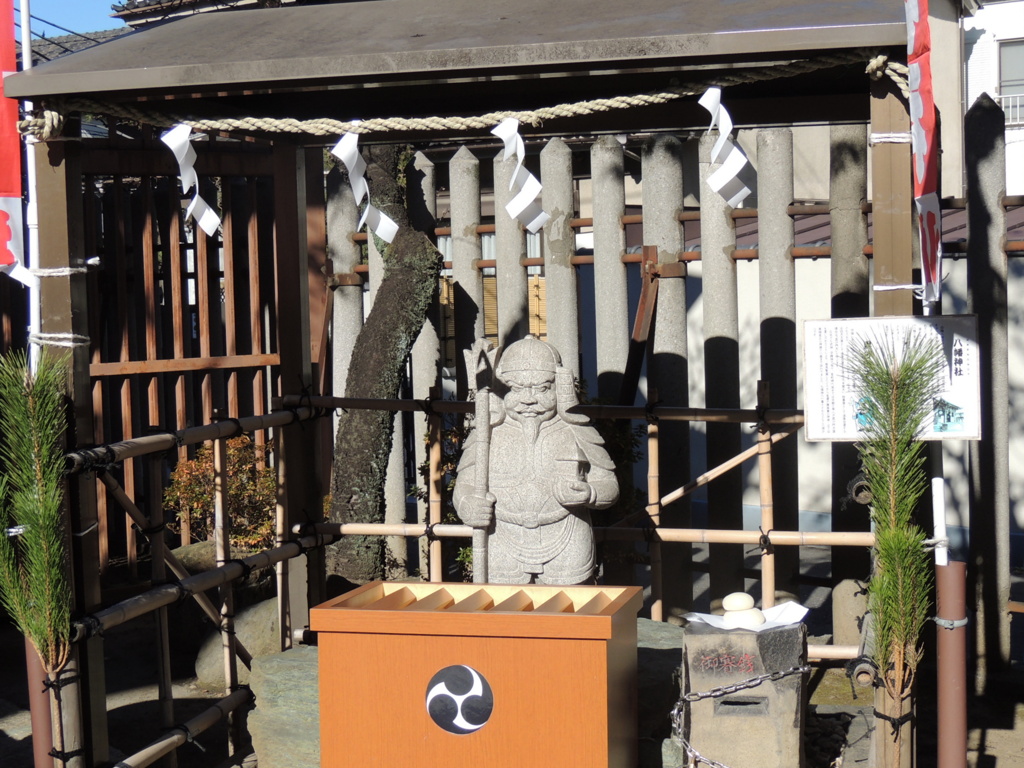 千住七福神の八幡神社の毘沙門天