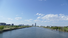 荒川環七鹿浜橋から川口方面