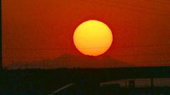 大持山小持山の夕日