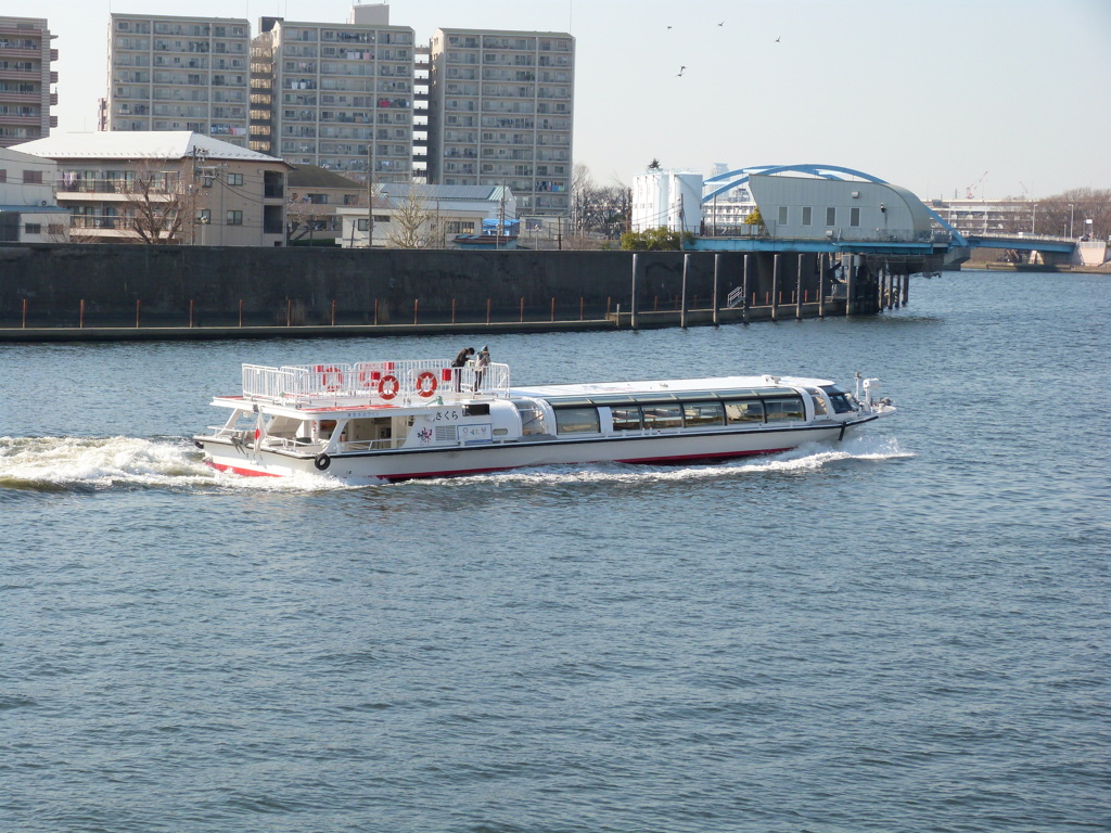 隅田川を航行する水上バス
