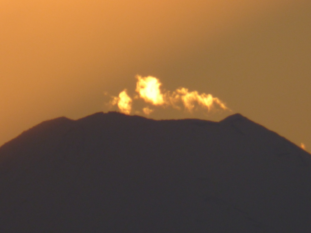 富士山頂の雲