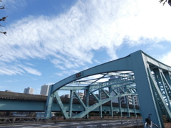 千住大橋は鉄橋になったが、徳川家康公が大川に初めてかけた木製橋だったのです。