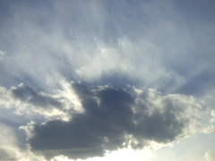 逆光積雲
