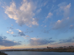 ’22新春の千住新橋の北西の風景