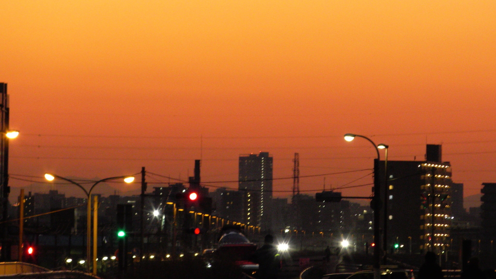 ’２３新春の荒川土手からの夜景５