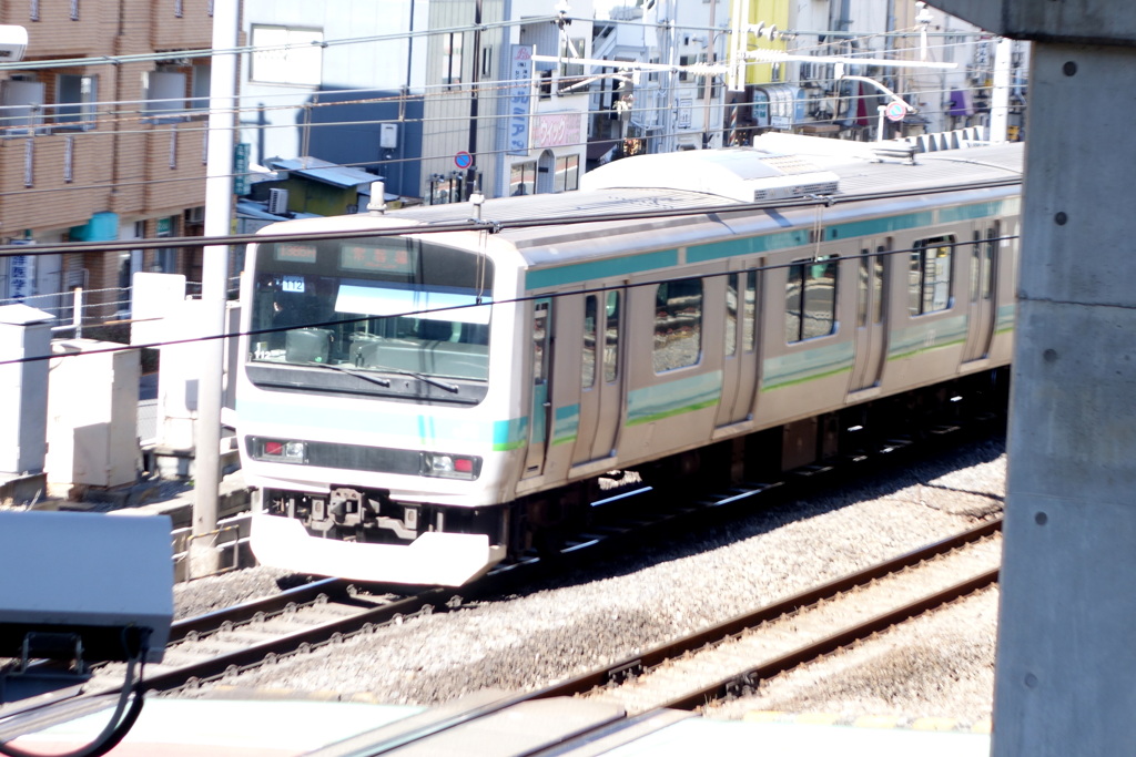 千住の常磐線千住駅へ