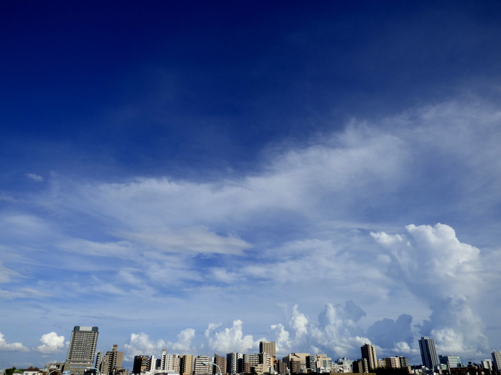入道雲と高積雲