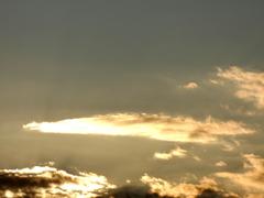 黄金のレンズ雲