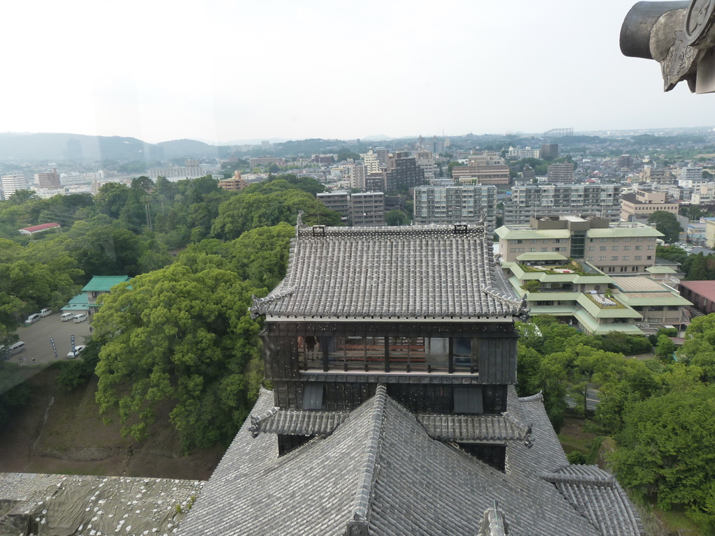 熊本城の天主からの眺め２