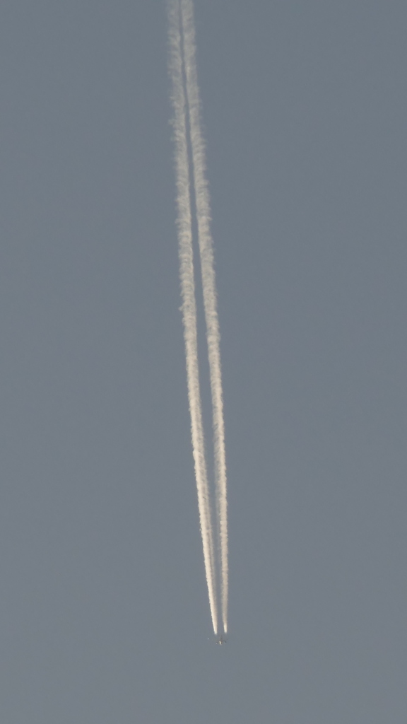 高空の西へ向かう