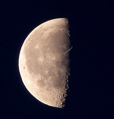 ’13.12.25.5:45の下弦の月