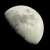 '23.01.30.17:20の14枚を重ね画像処理した月齢7.3の薄雲被る月面