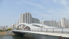 足立区新田隅田川の新豊橋