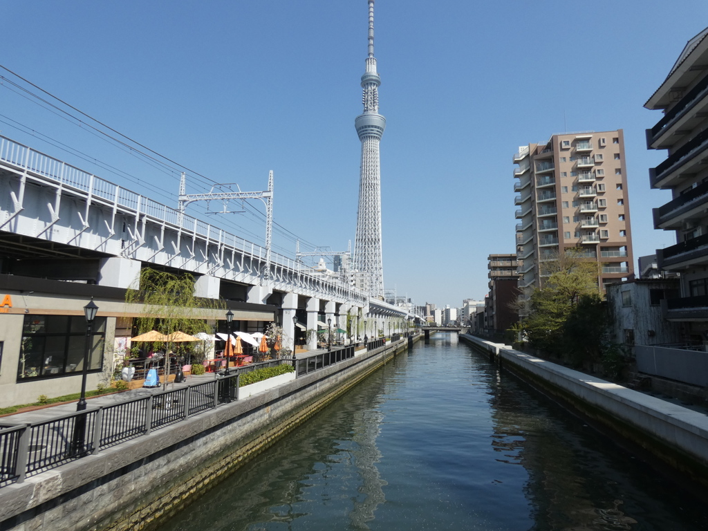 枕橋ミズマチから東京スカイツリー