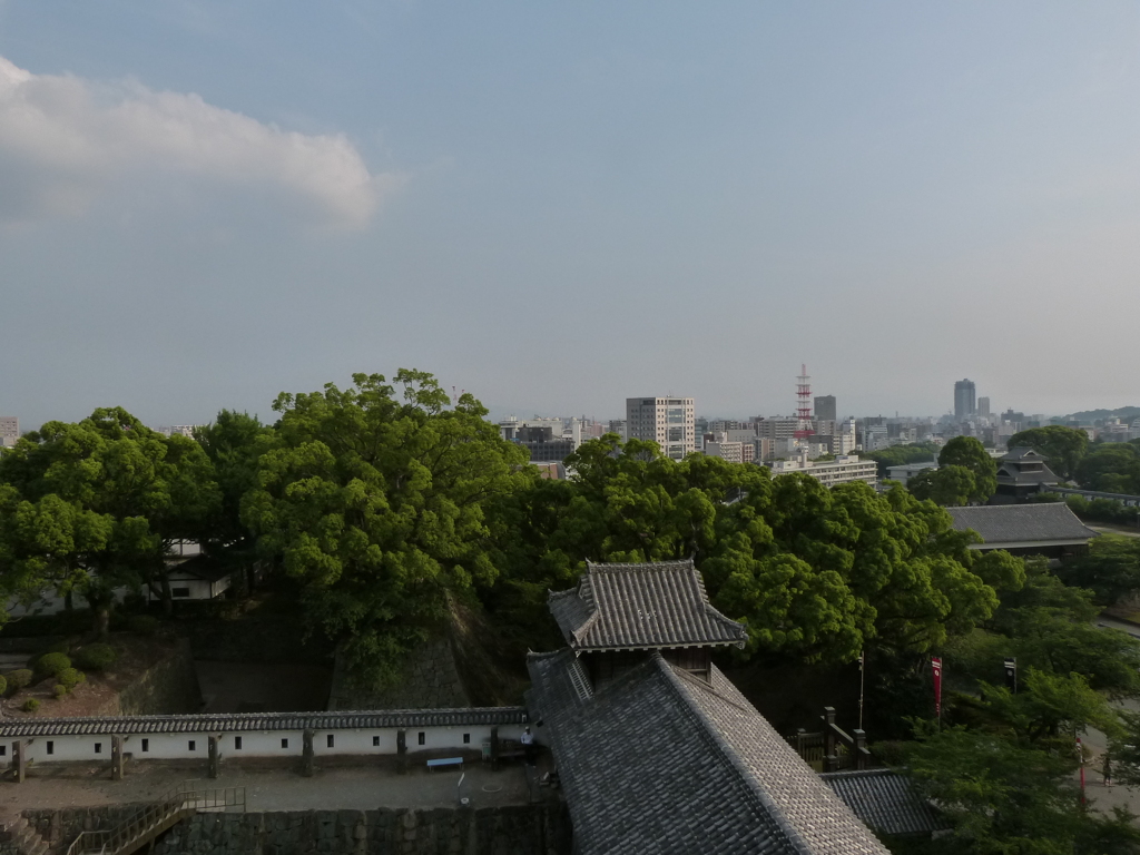 熊本城の櫓からの眺め３