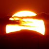 丹沢山の夕日