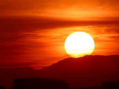 '22.10.02.17:20雁腹摺山の夕日