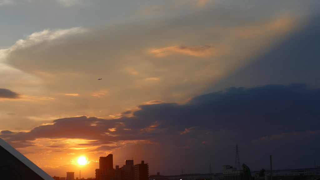 隅田川の夕日