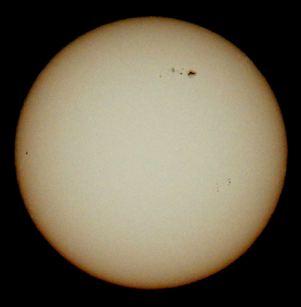 '23.02.28.09:59-30の5枚を重ね画像処理した太陽面