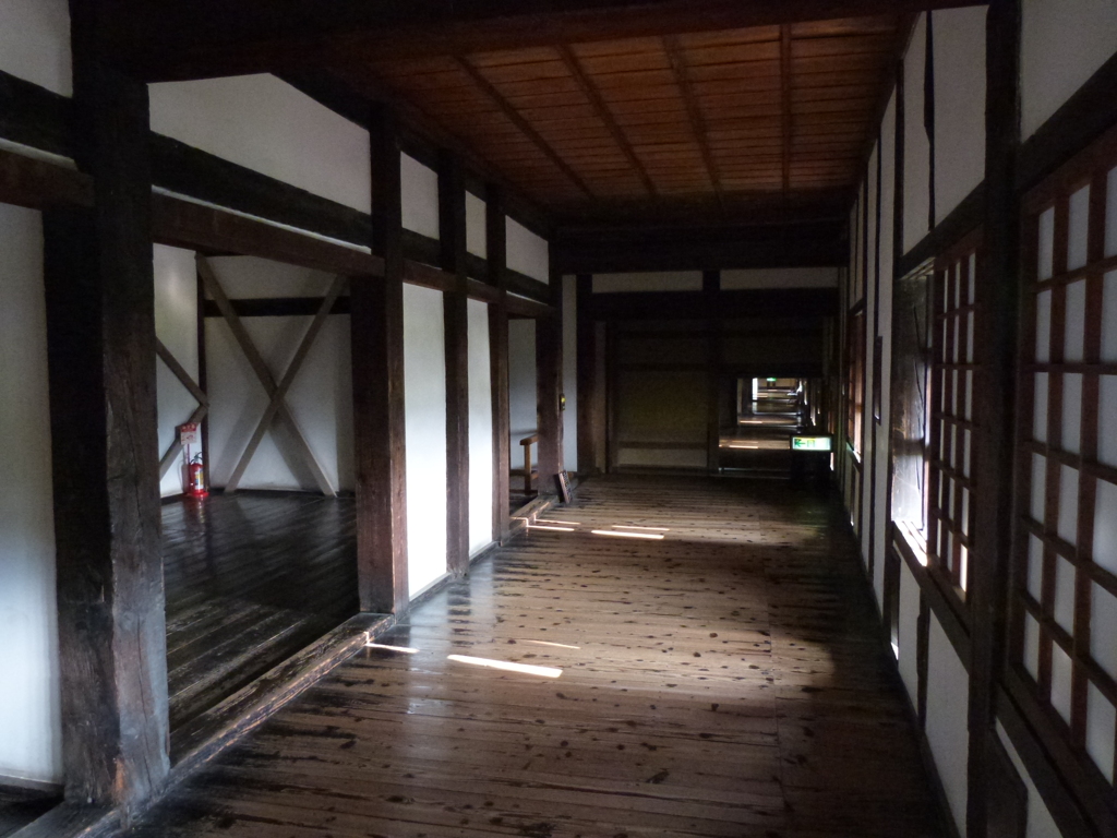 熊本城の櫓の内部
