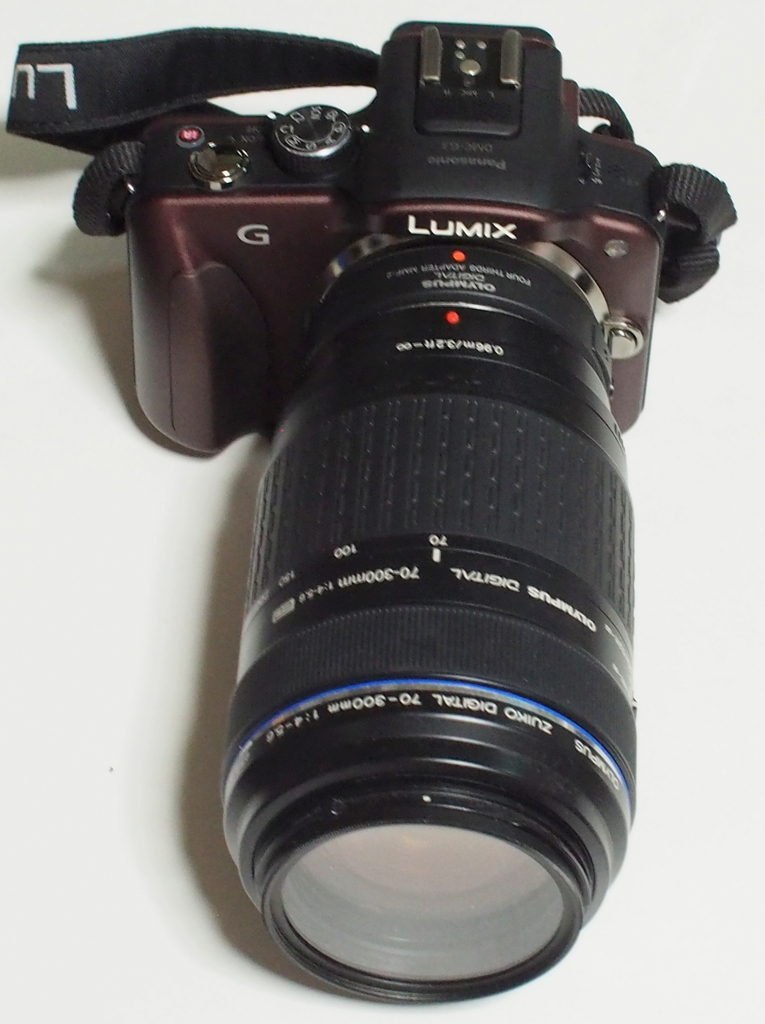 MフォーサーズG3とフォーサーズ70－300㎜f4－5.6