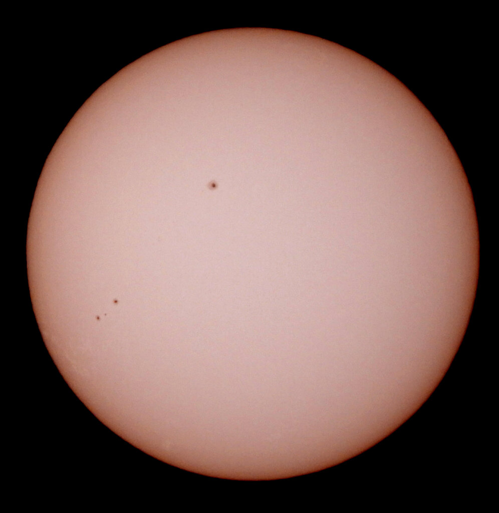 '22.10.31.09:35.の4フレームの画像処理をした太陽面