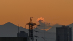 富士宝永の上の雲