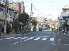 旧日光街道の梅島
