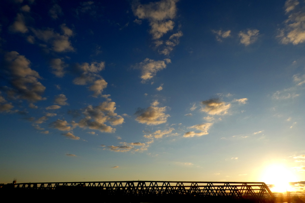 2019.1.１日の出の空