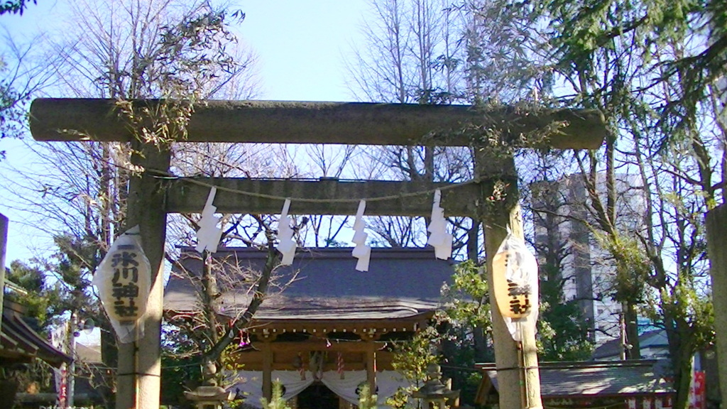 ’23元日の千住仲町の氷川神社の本殿