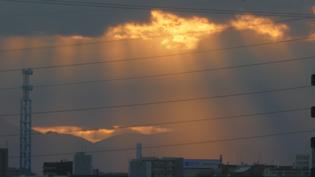 大岳山から雲取山辺の