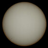 '23.04.08.8:59-09:00.の数枚を重ね画像処理した太陽面