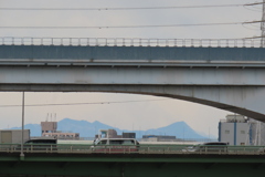 荒川扇橋上