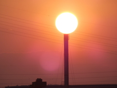 ピッタリ夕日サン