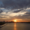 '22.10.4の荒川の夕日