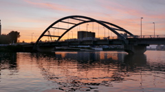 隅田川尾竹橋の夕焼け