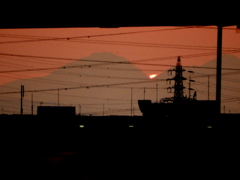 昨日と同じ東御荷鉾山のサンセット