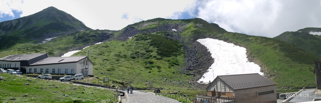 立山室堂平のパノラマ３