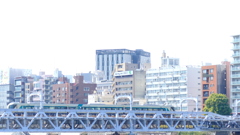 東武浅草線橋梁の特急リバテイー