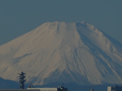 新中川の橋から見た富士山