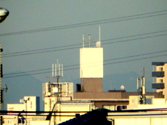 西新井橋で見える筑波山山頂