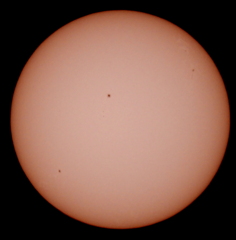 '22.9.30.8:55の太陽面