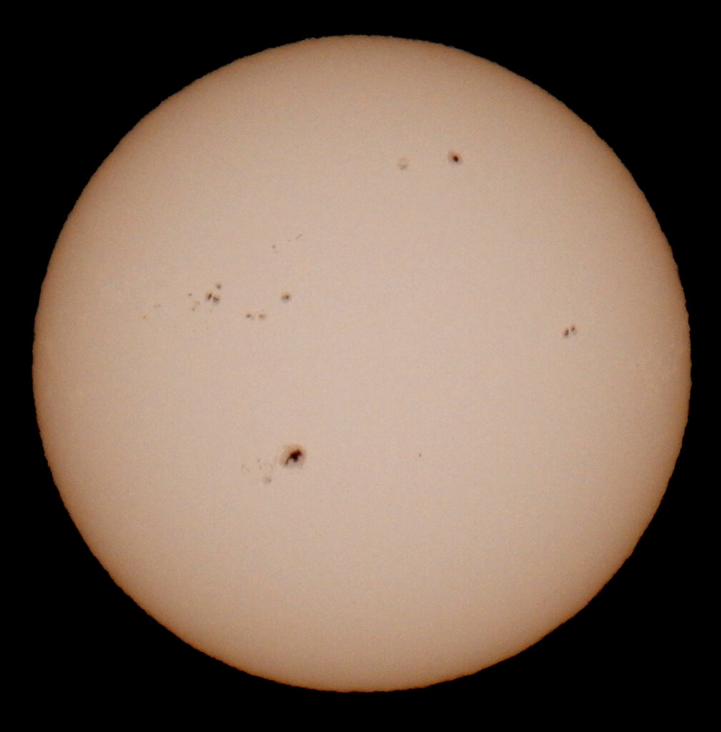'23.01.18.09:56.の5枚を重ね画像処理した太陽面