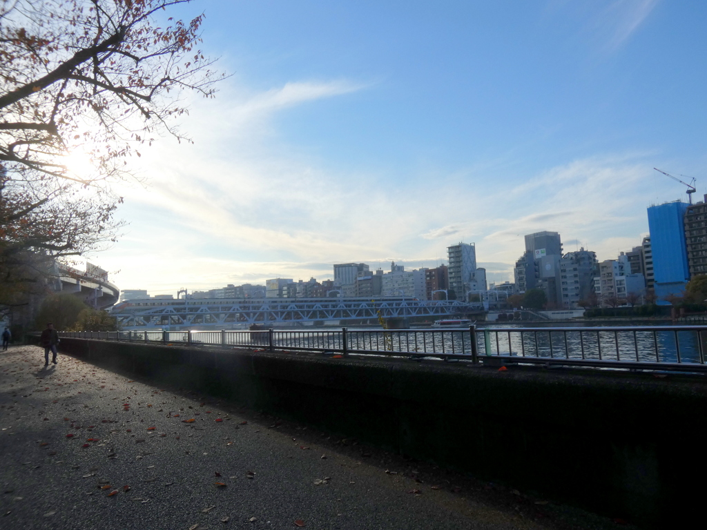 隅田川の東武浅草線の鉄橋