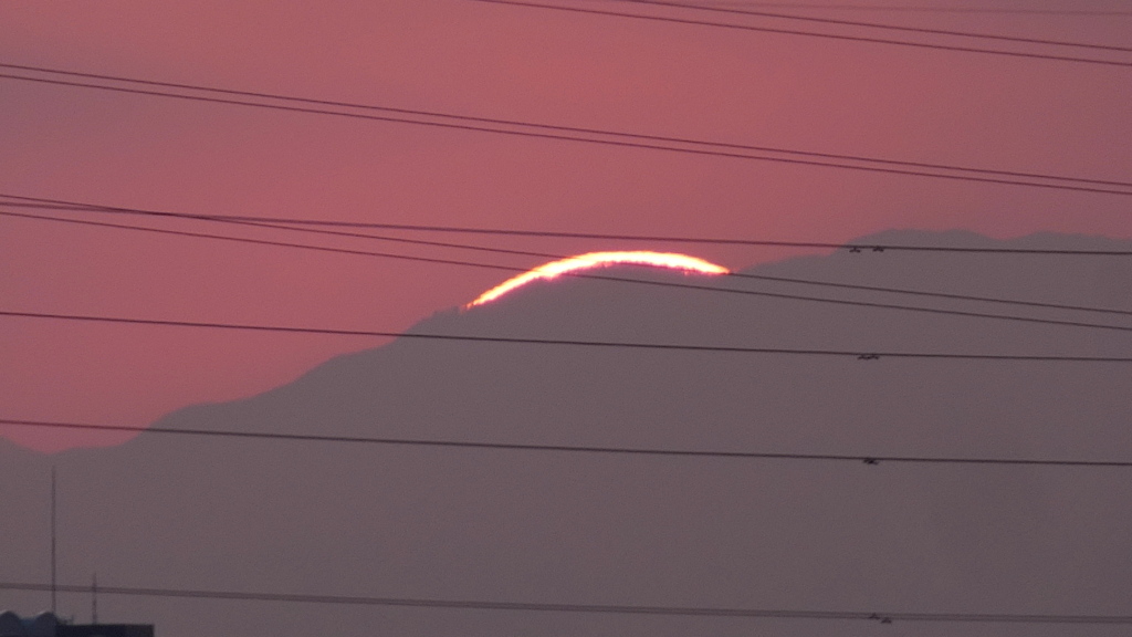 '22.08.10.17:16.雁腹摺山の落日