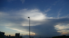隅田川の巨大かなとこ雲