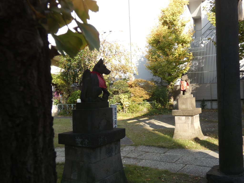 千束稲荷神社の狛犬