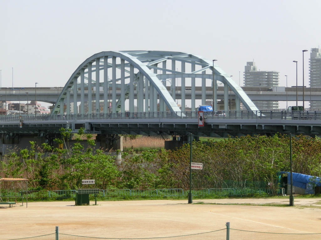 水戸街道荒川四つ木橋