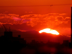 ’22.11,02の御正体山中腹の夕日