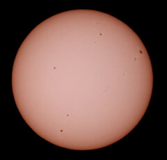 '22.12.12.09:02.の5枚を重ね画像処理した太陽面